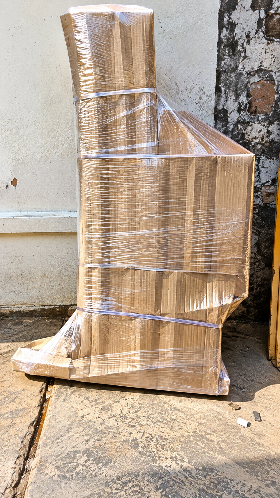 Tall wrapped item
