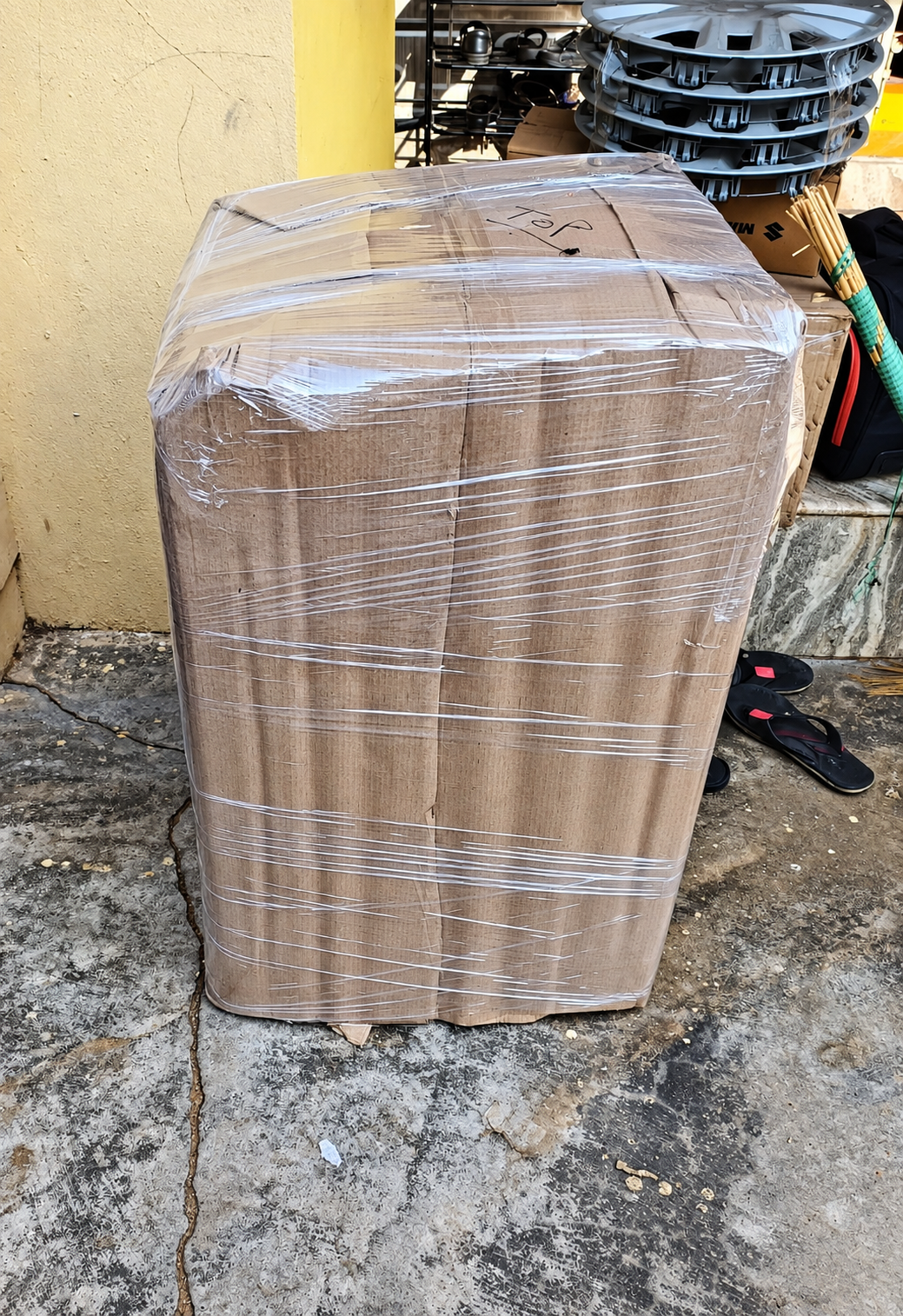 Wrapped large box